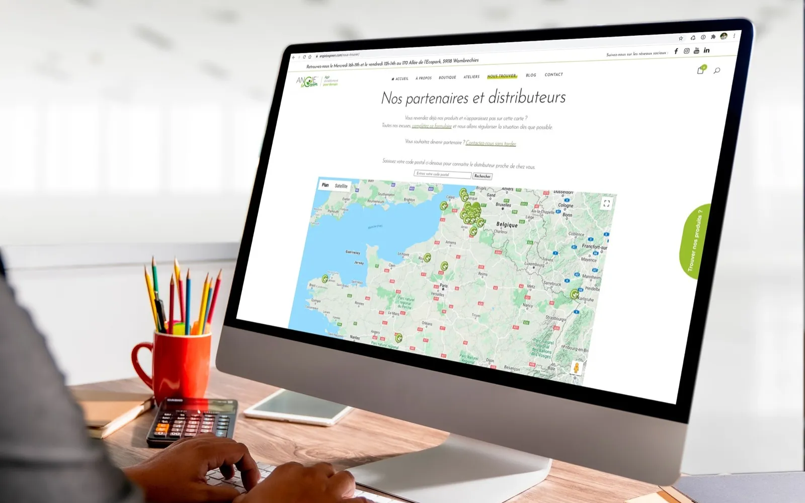 Angie Be Green, projet réalisé par OVM Communication