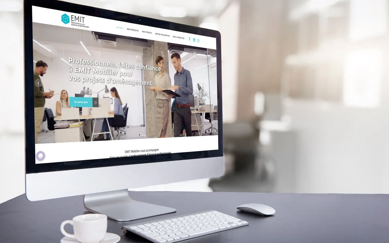 EMIT Mobilier, projet réalisé par OVM Communication
