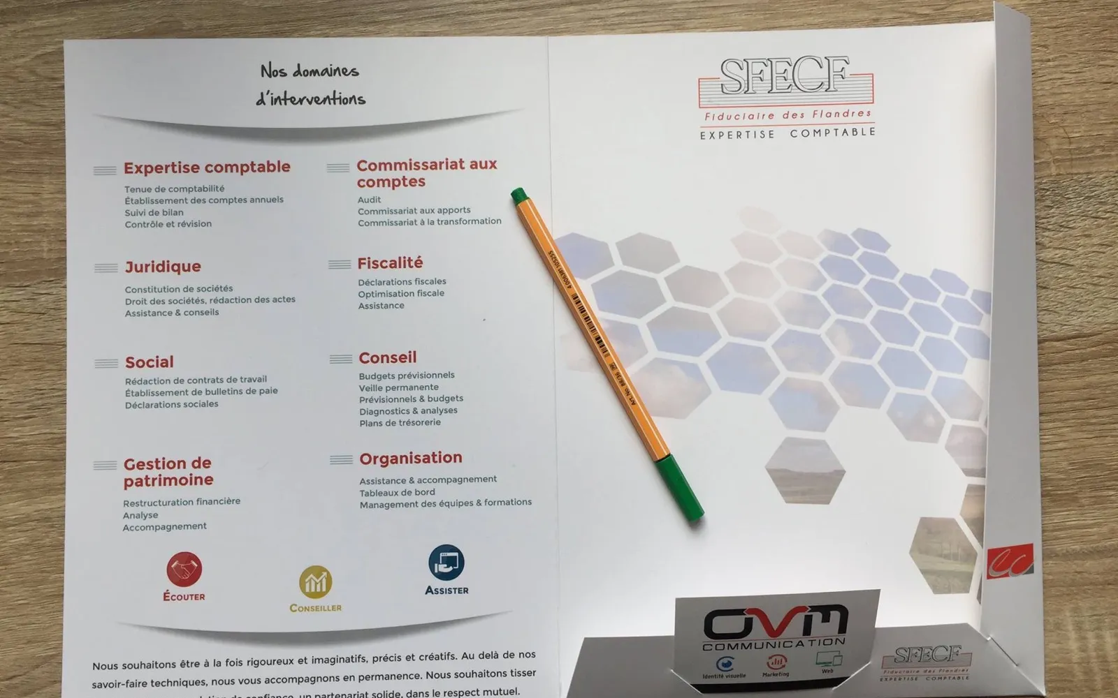 SFECF, expertise comptable, projet réalisé par OVM Communication